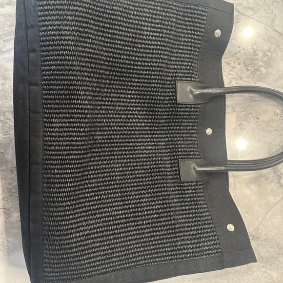 Saint Laurent Rive Gauche Tote Bag in Raffia - Picture 3 of 13